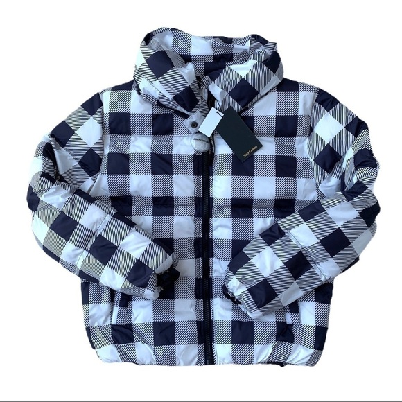 Juicy Couture Buffalo Check Plaid Heavy Warm Snow Winter Gingham Puffer Coat - Picture 16 of 16